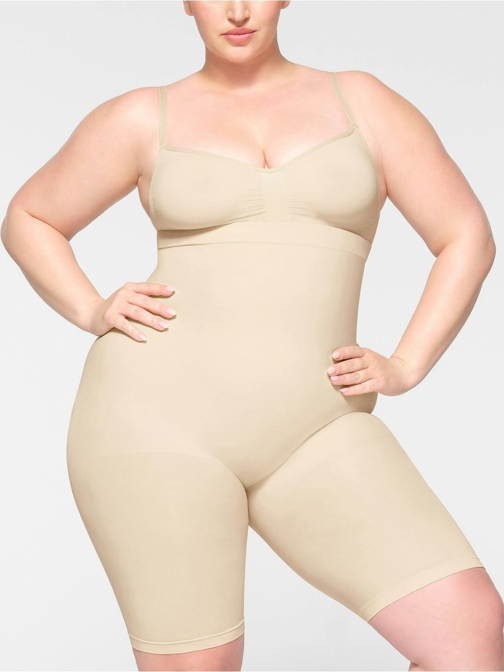 SKIMS Seamless Sculpt High-Waisted Above-the-Knee Short